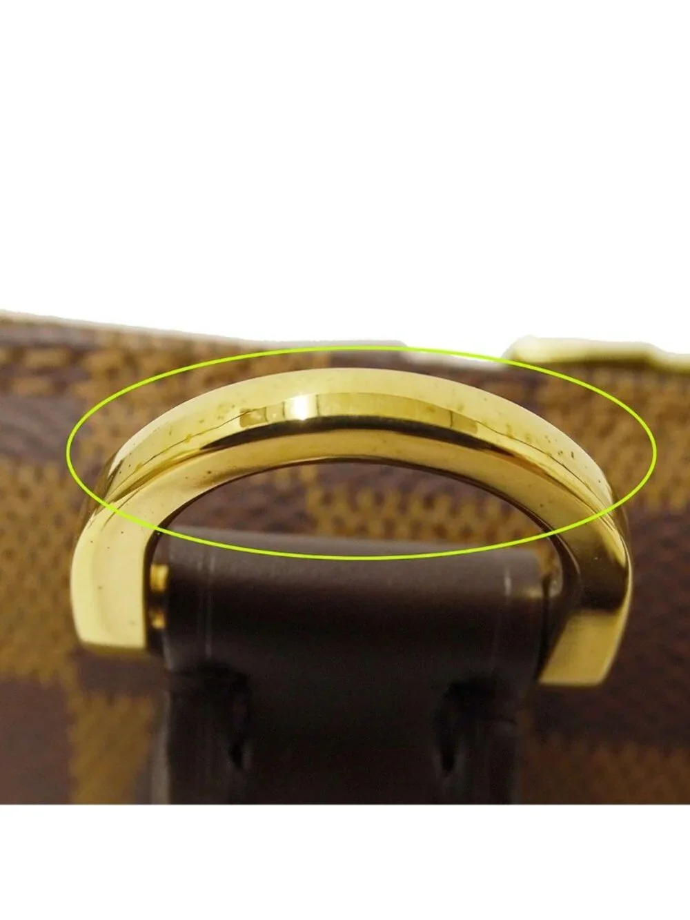 Louis Vuitton Bag Handbag Damier Canvas Alma Brown Handle Adult